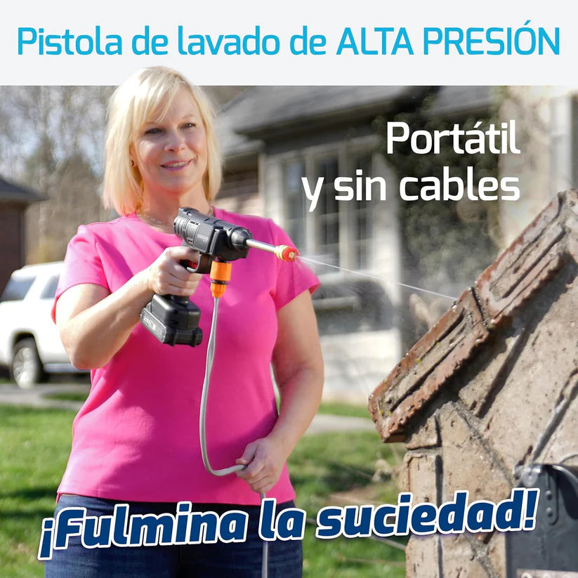 TurboWash™ Pistola alta presión profesional portátil